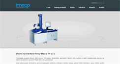 Desktop Screenshot of imeco-th.cz