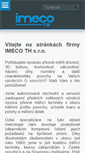 Mobile Screenshot of imeco-th.cz