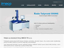 Tablet Screenshot of imeco-th.cz